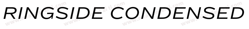 RINGSIDE CONDENSED BOLD字体转换